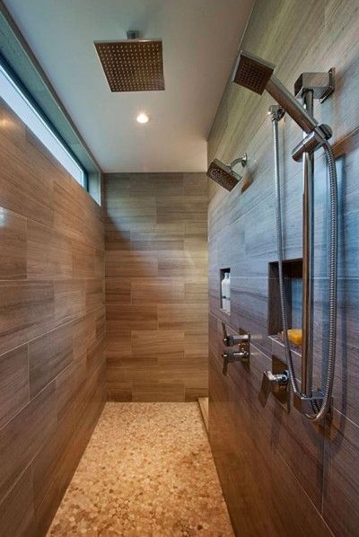 39 Luxury Walk in Shower Tile Ideas That Will Inspire You | Home Remodeling Contractors | Sebring Design Build Large Walk In Showers, Walk In Shower Tile Ideas, Walk In Shower Tile, Showers Without Doors, Kitchen Architecture, Doorless Shower, Open Showers, Walk In Shower Designs, Shower Tile Ideas