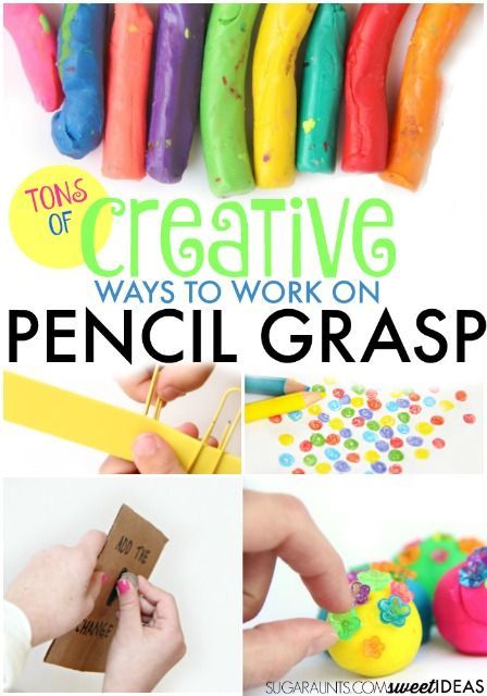 Improving pencil grasp with Fine Motor Play | The OT Toolbox Pencil Grasp Activities, Fine Motor Play, Pencil Grasp, Preschool Fine Motor Skills, Preschool Fine Motor Activities, Occupational Therapy Activities, Fine Motor Activities For Kids, Illustration Tutorial, Preschool Fine Motor