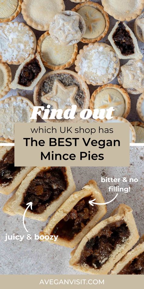 *Want to know where to buy the best vegan mince pies in the UK in 2023?  You’ve come to the right place!  We’ve tried them all and we’re revealing our top 3.  Head to the blog to find out which supermarket has the flakiest pastry and the juiciest fruit filling.* *Hint:  Some of the top 3 are gluten free vegan mince pies!  Who knew gluten-free pastry could be so deliciously crisp?* Gluten Free Mince Pies, Vegan Mince Pies, Mini Mince Pies, Treacle Tart, Gluten Free Pastry, Fruit Filling, Flaky Pastry, Mince Pies, Juicy Fruit