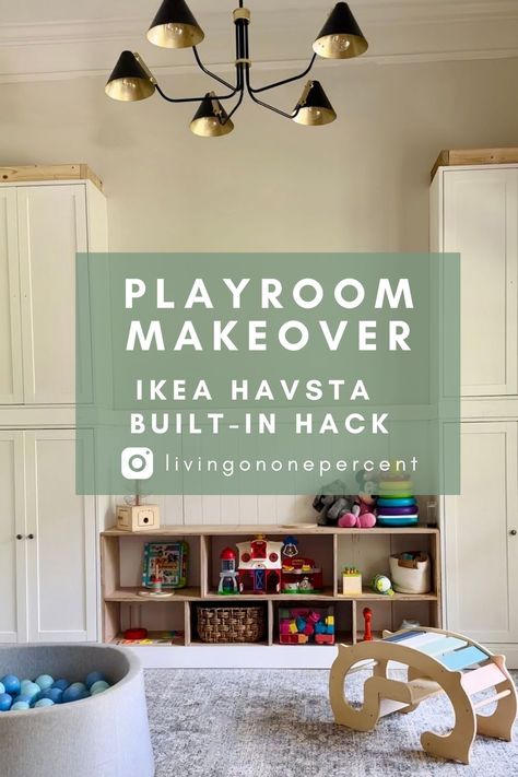 Transform Dining Room Into Playroom, Playroom Storage Built In, Built In Playroom Storage, Dining Room Playroom Conversion, Formal Living Room Turned Playroom, Diy Playroom Storage, Dining Room Into Playroom, Storage For Playroom, Dining Room To Playroom