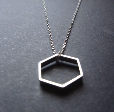 Universe Necklace, Hexagon Pendant, Hexagon Necklace, Hotline Bling, Men Hairstyles, Travel Wardrobe, Affordable Jewelry, Hexagon Shape, Minimalist Necklace