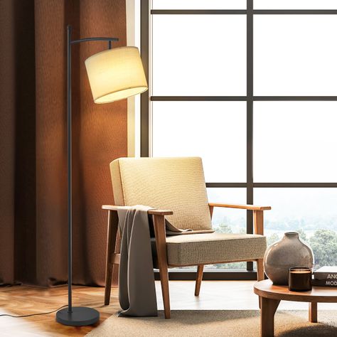 Column Floor Lamp, Small Home Offices, Arched Floor Lamp, Torchiere Floor Lamp, Space Place, Led Floor, Fan Lamp, Tripod Floor Lamps, Cozy Reading Nook