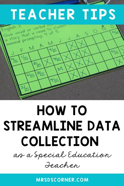 Data collection can be one of the most time consuming parts of being a special education teacher. That is why it is important to develop systems that help streamline data collection in the special education classroom. Systems help you save time and energy collecting, organizing and communicating data with parents and the IEP team. If you are looking for simple ways to streamline data collection in your special education classroom, here are 10 resources to make collecting data so much easier. Special Education Forms, Classroom Systems, 2023 Ideas, Special Ed Teacher, Special Education Elementary, Collection Ideas, First Year Teachers, Teaching Inspiration, Special Education Students