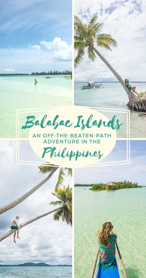 Complete Guide to Island Hopping in Balabac, Palawan! Located at the southern tip of Palawa in the Philippines, Balabac has pristine white sand beaches, amazingly clear water, and beautiful coral reef gardens. Much less touristy than El Nido and Coron, Balabac is a true tropical paradise. If you're looking for an off-the-beaten-path adventure then read this article! By Wandering Wheatleys (@wanderingwheatleys) #Balabac #Palawan #Philippines #IslandHopping #Beach #TravelGuide #WanderingWheatleys Balabac Palawan, Thailand Activities, Regions Of The Philippines, Palawan Island, Philippines Travel Guide, Palawan Philippines, Travel Destinations Asia, Philippines Travel, Top Travel Destinations