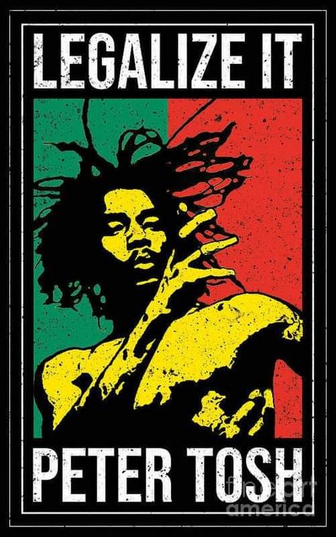 Rasta Man Art, Peter Tosh Wallpaper, Rasta Wallpaper, Reggae Music Posters, Reggae Music Art, Iron Lion Zion, Punk Logo, It Poster, Rasta Man