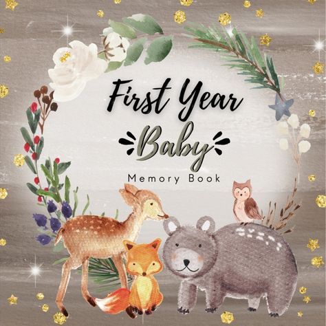 First year baby book First Year Baby Book, Kids Sketchbook, Modern Baby Book, Year Journal, Baby Memory Book, Book Baby, Books For Kids, Baby Memories, Precious Memories