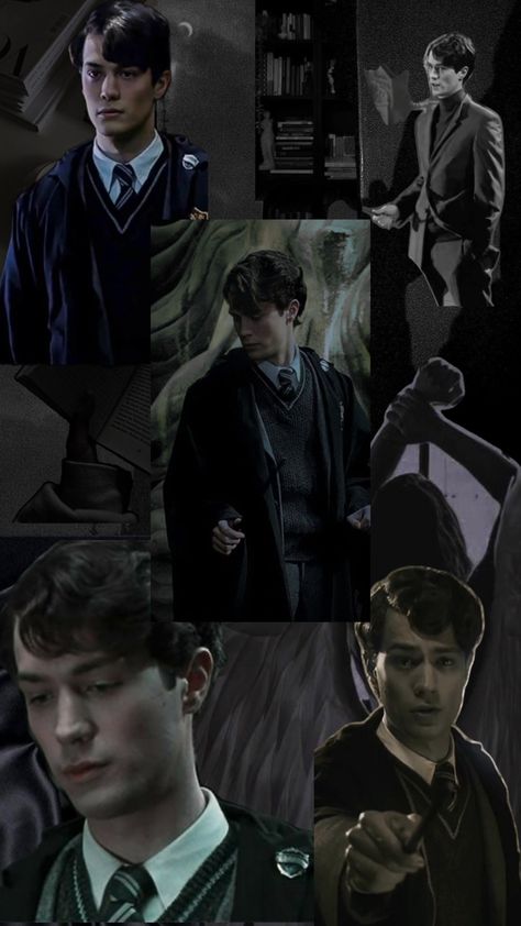 Tom riddle. Voldemort And Bellatrix, Young Tom Riddle, Tom Hughes, Best Riddle, Slytherin Harry Potter, Images Harry Potter, Harry Potter Tumblr, Slytherin Aesthetic, Lord Voldemort