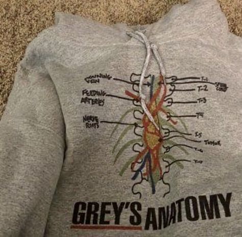 Anatomy Clothes, Anatomy Gifts, Meredith And Christina, Greys Anatomy Gifts, Anatomy Shirts, Black And White Hoodies, Greys Anatomy Cast, Greys Anatomy Memes, Derek Shepherd