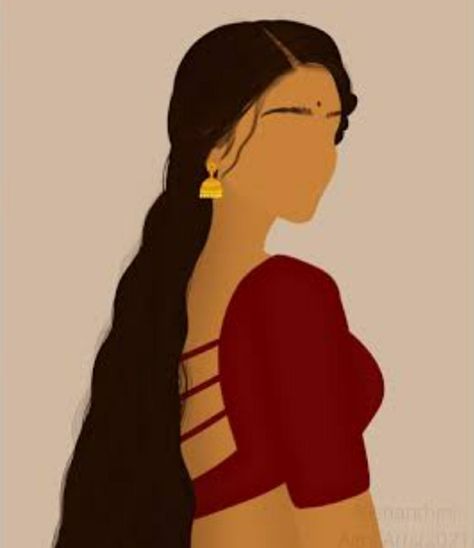 Indian Paintings Easy, Desi Drawing, Baddie Sketches, Bengali Illustration, Desi Illustration, Fanfiction Quotes, Pearl Aesthetic, Desi Art, Markers Drawing Ideas