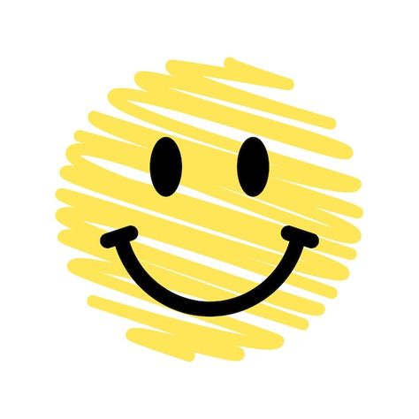 Stay positive emoji hand drawn design el... | Premium Vector #Freepik #vector #smiley-face #smily-face #happy #smiley Sunshine Smiley Face, Happy Faces Drawings, Emoji Design Ideas, Smiley Face Lightning Bolt Eyes, Big Smile Drawing, Smiley Face Doodle, Bored Doodles, Emoji Smiley Faces, Happy Face Drawing