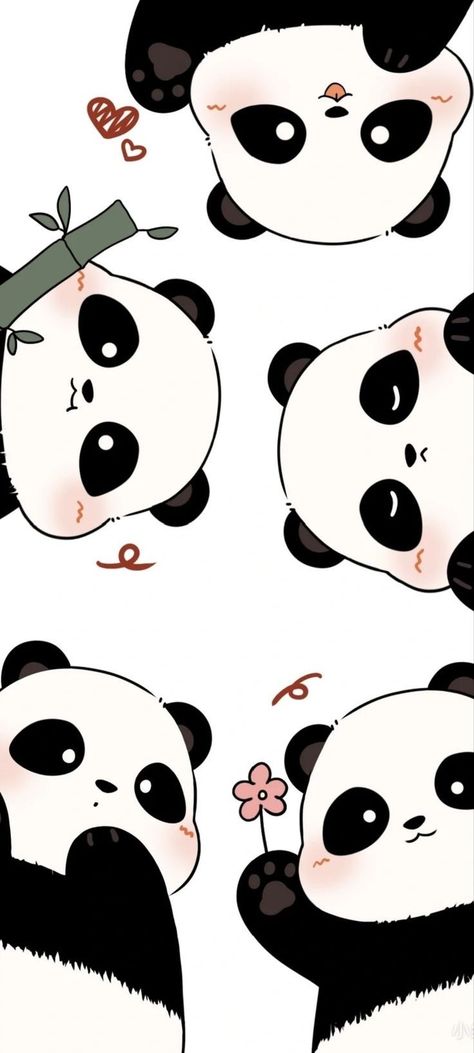 Panda Background Aesthetic, Anime Panda Wallpaper, Cute How To Draw Step By Step, Panda Background Wallpapers, Panda Cute Aesthetic, Aesthetic Panda Wallpaper, Cute Panda Wallpaper Iphone, Kawaii Panda Wallpaper, Panda Fanart