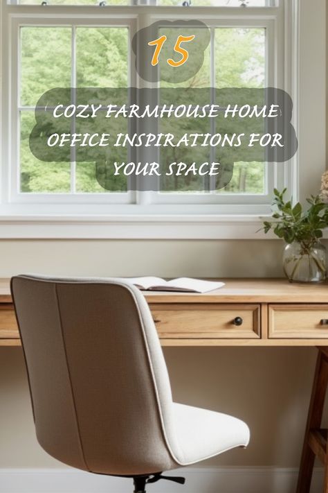 Transform your workspace into a cozy farmhouse retreat! Discover 15 inspiring home office ideas that blend comfort and functionality. From warm wood tones to inviting textures, I love how these designs create a perfect balance for productivity and relaxation. Let’s bring some charm to our workspaces! Farmhouse Office Decor Work Spaces, Farmhouse Home Office, Office Decor Work, Japandi Dining Room, Farmhouse Design Ideas, Farmhouse Office Decor, Home Office Design Ideas, Office Design Ideas, Farmhouse Office