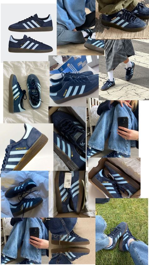 #adidasspezials#bluesndcream#adidas Blue Adidas, Adidas Samba, Adidas, Blue