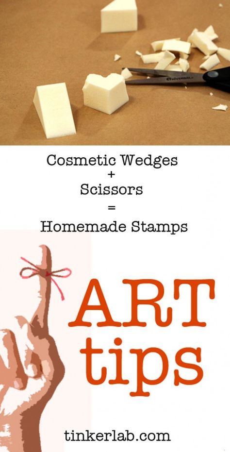 Diy Stamp Ideas, Upcycle Art, Homemade Stamps, Diy Stamps, Homemade Art, Makeup Sponges, Paper Scraps, Free Youtube, Stamp Making