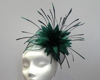 Honk Jr, Floral Fascinators, Green Fascinator, 3d Display, Mini Hats, Flower Fascinator, Fascinator Headband, Wedding Fascinators, Feather Fascinators