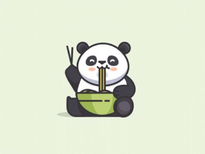 Panda by Carlos Puentes | cpuentesdesign #pandalogo #pandaanimation #logoanimation #logodesign #animatedlogo #gif Panda Animation, Cute Panda Drawing, Panda Logo, Panda Gif, Panda Artwork, Animal Outline, Panda Illustration, Panda Drawing, Outline Illustration