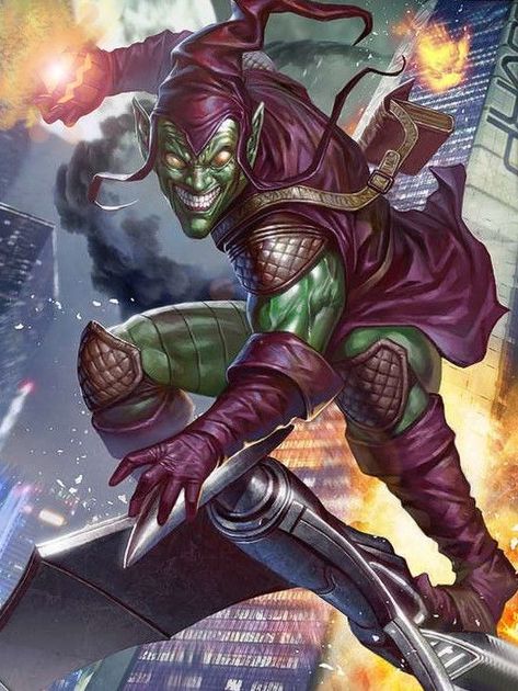 Quasar Marvel, Green Goblin Spiderman, Marvel Ultimate Spider Man, Norman Osborn, Comic Book Villains, Braid Quilt, Goblin Art, Marvel Cards, Comic Villains