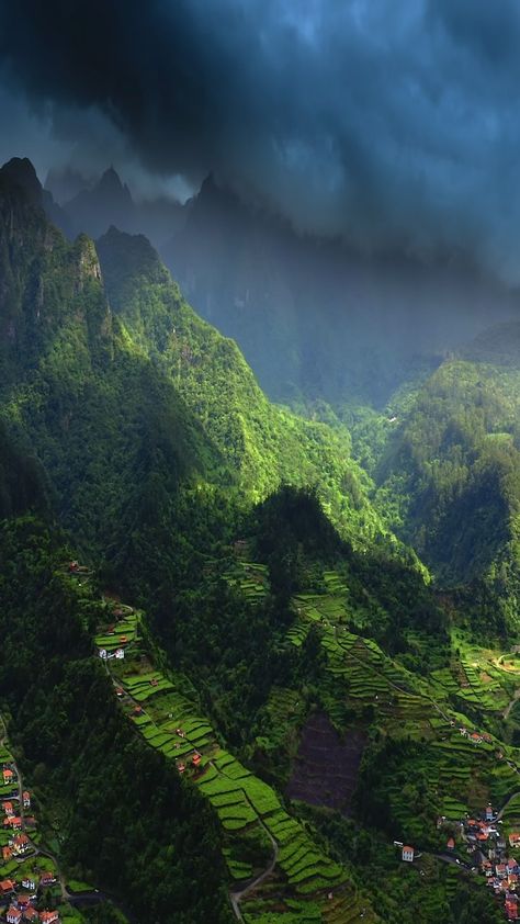 Ilya Ivanov | Madeira Portugal | 🇵🇹 Epic Road in Madeira👇🏼 The Serra de Água Road, connecting Ribeira Brava to São Vicente on the island of Madeira, is a stunning route… | Instagram Madeira Portugal Aesthetic, Portugal Forest, Pride Of Madeira Landscape, Unique Destinations, Maderia Portugal Funchal, Seixal Beach Madeira, Dramatic Landscape, Laurel Tree, Visit Portugal