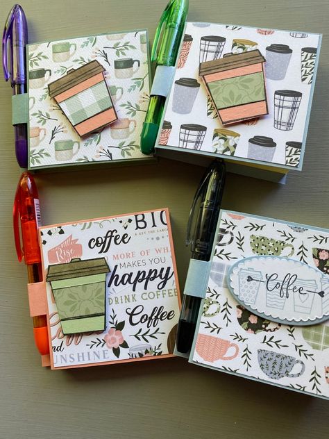 Clip Boards, Coffee Line, Sticky Note Holder, Mail Art Envelopes, Post It Note Holders, Note Pad Covers, T Craft, Coffee Gifts Card, Classroom Teacher