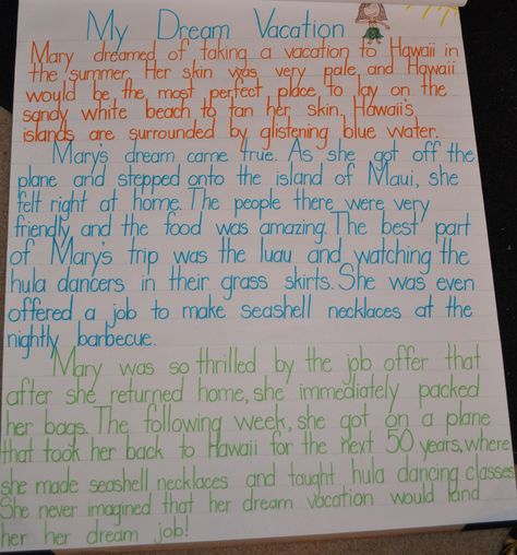 The anchor chart I made to teach beginning, middle, and end when organizing your writing!  I had my students write their own stories about their dream vacation.  They used three different colored pencils to indicate which part of their story was the beginning, middle, and end! :) Beginning Middle End, School Vacation, 3rd Grade Writing, Reading Anchor Charts, Opinion Writing, Narrative Writing, 2nd Grade Reading, Sample Resume, Dream Job