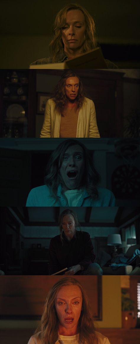 Toni Collette as Annie Graham (Hereditary, 2018) Annie Graham Hereditary, Hereditary Annie, Toni Collette Hereditary, A24 Horror Movies, Horror Movie Screencaps, Hereditary Cinematography, Thriller Cinematography, Alex Wolff Hereditary, Hereditary Aesthetic