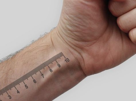 If I were to ever man up long enough to get a tattoo- which will never happen, this is the first one I have ever wanted. Makeup Artist Tattoo, Tea Tattoo, Clever Tattoos, Modern Tattoos, Trendy Tattoos, Mini Tattoos, Measuring Tape, Wrist Tattoos, Leg Tattoos