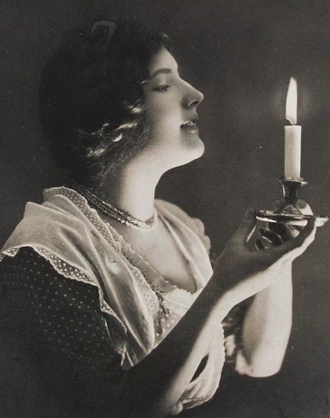 Cory Doctorow on Twitter: "Vintage Postcard, 1910s. https://t.co/2mkrZU45Nf https://t.co/NYiv3bRp0T" / Twitter Yule Witch, Lighting References, Face Studies, Rose Reference, Holding Candle, Candles Light, Drawing Challenges, Belle Epoch, Postcard Vintage