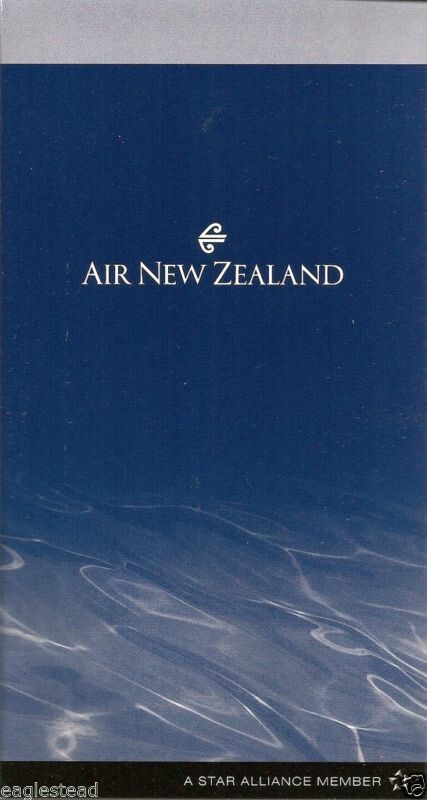 Air New Zealand Ticket Jacket Air New Zealand, World's Best, New Zealand