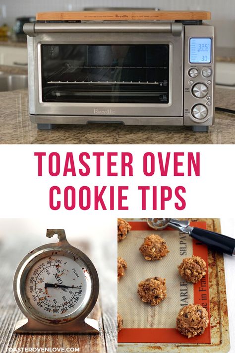 5 Toaster Oven Cookie Baking Tips Everyone Should Know - Learn how to bake ANY cookie recipe in your toaster oven or countertop oven. Temperature settings, test cookies + so much more! #toasteroven #cookies #baking