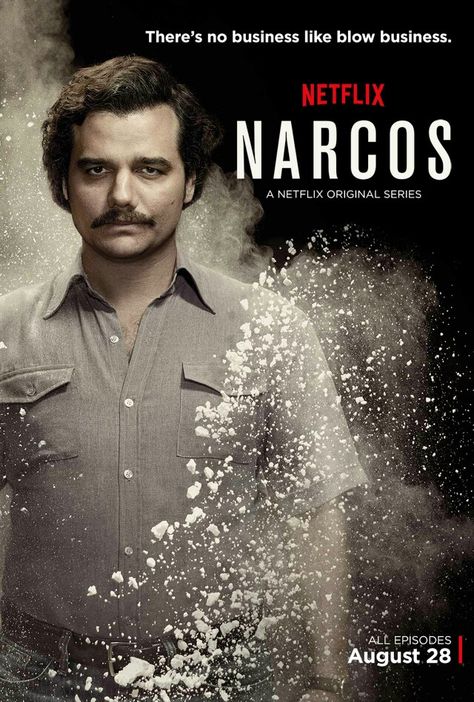 Pablo Escobar Biopic Narcos Poster, Kim Bodnia, Dylan Moran, Michael Pitt, Gabriel Macht, Steve Buscemi, Paul Bettany, Netflix Original Series, Boardwalk Empire