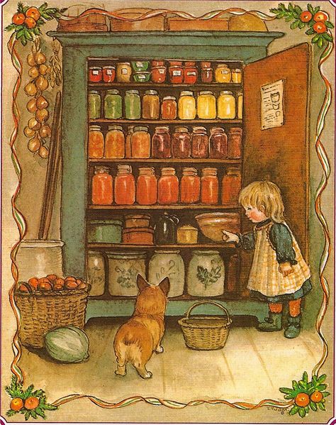 Illustration from The Tasha Tudor Cookbook Tasha Tudor, 동화 삽화, Thanksgiving Inspiration, Art Et Illustration, Arte Fantasy, Art And Illustration, Childrens Illustrations, Childrens Art, Children's Book Illustration