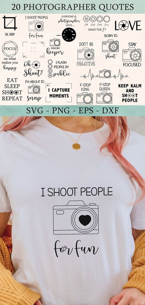 Funny Camera Quotes, Funny Photographer Shirts, Funny Sayings For Tshirts, Photography Tshirt Ideas, Bundle Photoshoot, Photographer Quotes Funny, Photography Sayings, Photographer Meme, Photography Quotes Funny