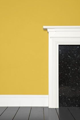 Check out the Babouche No. 223 Farrow & Ball Paint in Paint, Paint & Wallpaper from Farrow & Ball for 36.00. Yellow Painted Walls, Kitchen Color Yellow, Room Yellow, Yellow Paint Colors, Mustard Walls, Pintura Exterior, Kitchen Wall Colors, Living Room Decor Colors, Yellow Living Room