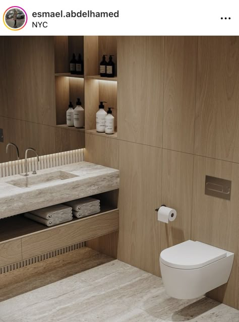 Luxury Washroom Design Master Bath, Luxury Washroom Design, Minimal Bathroom Design, All Modern Furniture, Double Height Living Room, Bathroom Niche, High Ceiling Living Room, Oak House, Oak Bathroom