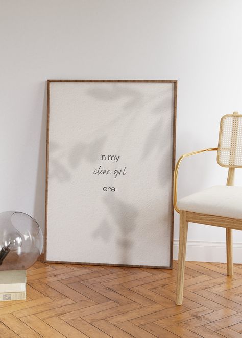 Clean Girl Aesthetic Room Decor | Minimalist Wall Art | Clean Girl Era | That Girl Room Decor Poster Print, Preppy Trendy Wall Art This is a digital file, no physical item will be shipped! You will receive 3 files in the following ratios: 2:3 ratio 3:4 ratio 4:5 ratio Clean Girl Aesthetic Room, Clean Girl Era, Room Decor Minimalist, Girl Room Decor, Clean Girl Aesthetic, Decor Minimalist, Trendy Wall Art, Minimalist Wall, Clean Girl