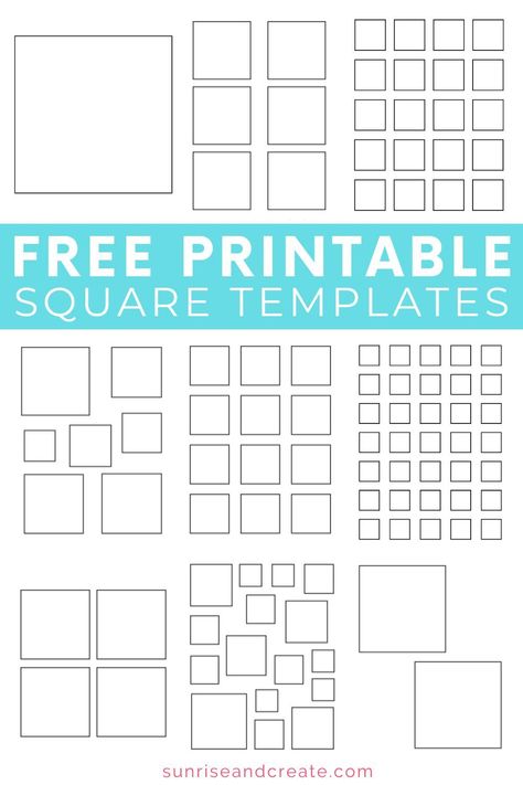 printable square templates Gift Tag Template Free Printable, Gift Tag Template Free, Free Stencils Printables Templates, Square Outline, Tag Template Free, Stencils Printables Templates, Square Printables, Template Free Printable, Free Stencils Printables