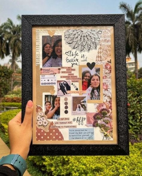 Aesthetic Frame, Photos Bff, Birthday Presents For Friends, Diy Birthday Gifts For Friends, Creative Birthday Gifts, Hoco Proposals Ideas, Picture Gifts, Highschool Aesthetic, Happy Birthday Gifts