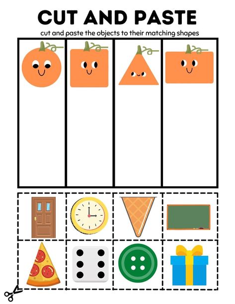 Shapes Activities Preschool, Learning Shapes Activities, Shapes Preschool Printables, Shape Worksheets For Preschool, Preschool Patterns, Shapes Worksheet Kindergarten, Learn Shapes, Shape Activities Preschool, Preschool Activities Printable