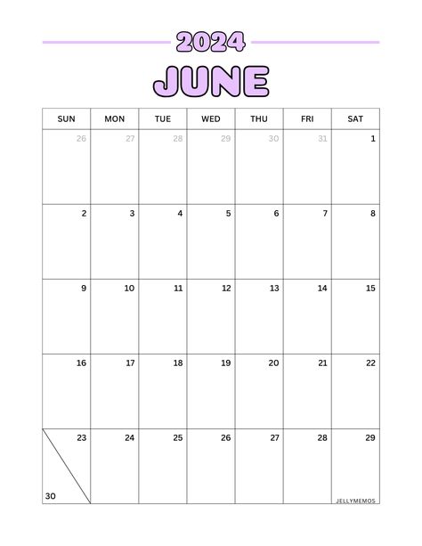 Vertical calendar template for June 2024! Monthly calendar for binders, planners & digital planners plannergirl #socialplanner #cutedailyplannertemplate #planneraesthetic📚 Colorful Calendar, 2024 Monthly Calendar, 2024 Calendar Printable, Vertical Calendar, Calendar Designs, Personal Planners, Calendar June, Household Binder, Planner Writing