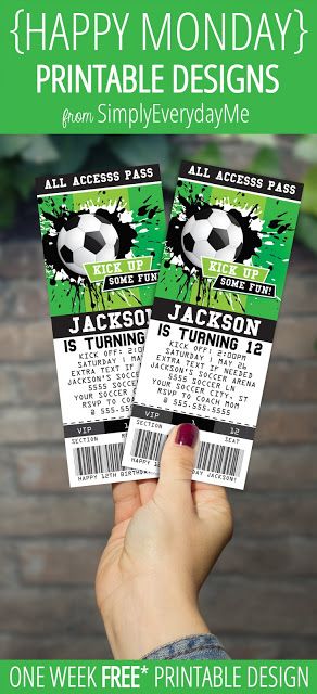 Soccer Party Invitations, Soccer Birthday Invitation, Football Party Invitations, Geek Party, Soccer Birthday Parties, Soccer Theme, Football Birthday Party, Party Tickets, Soccer Birthday