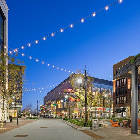 Streetscape Design, Street Lighting, Factory Building, Urban Lighting, Cable Lighting, Best Background Images, Street Design, Festoon Lighting, Light Architecture