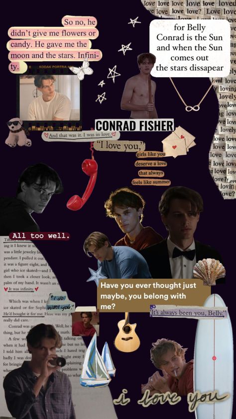 Conrad Fisher Collage, Dizi Wallpaper, Chris Briney, Connie Baby, Connie Fisher, Team Conrad, Conrad Fisher, Pretty Movie, Chris B