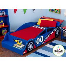 Racecar Toddler Bed Lightning Mcqueen Bedroom, Little Boys Bedroom, Toddler Car Bed, Cars Bedroom Decor, Kids Toddler Bed, Kids Beds For Boys, Kids Car Bed, Construction Bedroom, Sports Bedding