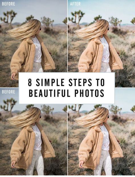 8 Simple Steps to Beautiful Photo Edits / instagram tips / photo editing / photography How To Edit A Photo, Creamy Photo Editing, Photoshoot Editing Ideas, Lightroom Settings Photo Editing, How To Edit Instagram Pictures, How To Edit Photos, Lightroom Tricks, Kyoto Photography, Photoshop Photo Editing