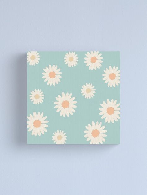 Flower Canvas Drawing, Easy Flower Painting, Repeated Pattern, Canvas Drawing, Simple Canvas Paintings, Typographic Print, Flower Canvas, Mini Canvas Art, Mini Canvas