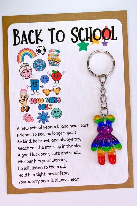 Pocket Hug, Back To School Gift, Reaching For The Stars, New School Year, Back To School Gifts, Good Vibes Only, Keepsake Gift, At School, First Day Of School