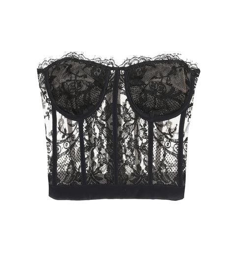 Alexander McQueen - Lace bustier | Mytheresa Alexander Mcqueen Aesthetic, Black Lace Corset Top, Lace Bustier Top, Silk Bodysuit, Burberry Print, Black Lace Corset, Png Clothes, Lace Corset Top, Top Bustier