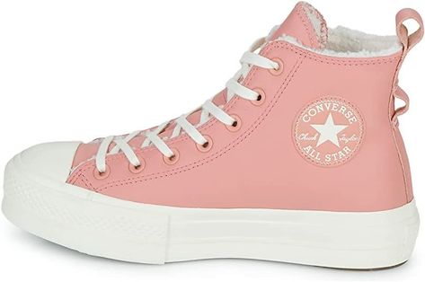 Converse Women's Chuck Taylor Lift All Star High Top Sneakers Tenis Converse, Converse Platform, Pink Solid, Platform Heel, Converse Chuck Taylor All Star, Heel Type, Womens Converse, Chuck Taylor All Star, Converse Chuck