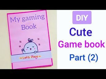 10 Paper Games in a book / DIY Cute Gaming Book / How to make paper gaming book | DIY Paper games - YouTube Cute Gaming, Book Diy, Paper Games, Cute Games, Make Paper, Diy Book, Your Opinion, Book Girl, How To Make Paper