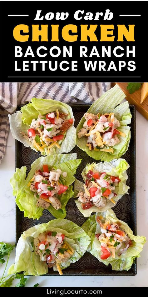 Chicken Bacon Ranch Lettuce Boats, Rotisserie Chicken Lettuce Wraps, Keto Wraps, Wraps Recipes Easy, Air Fryer Recipes Appetizers, Wraps Recipes, Meat Dish, 2024 Recipes, Lettuce Wrap Recipes